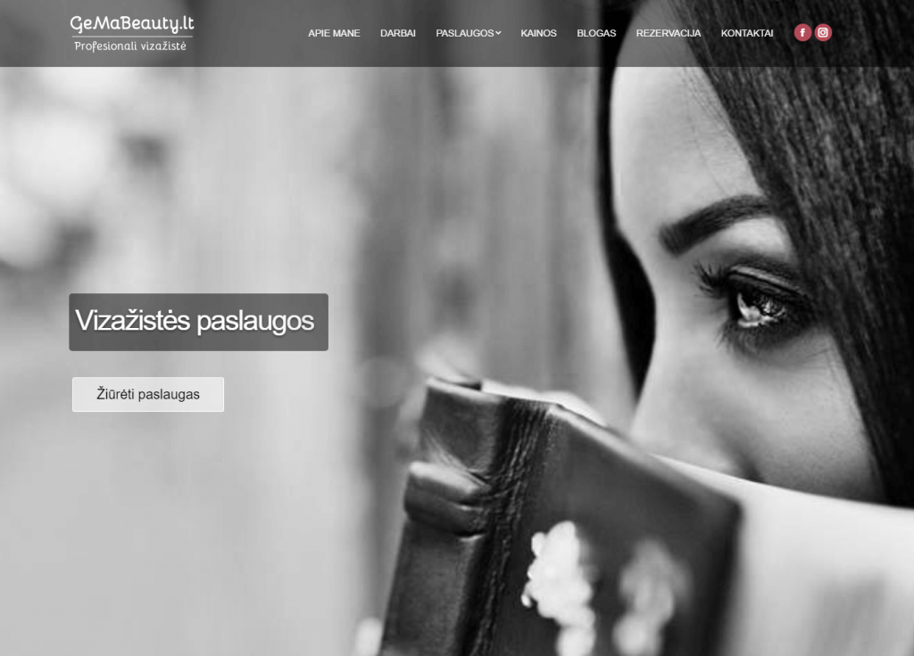 Gemabeauty.lt – sukurta svetainė