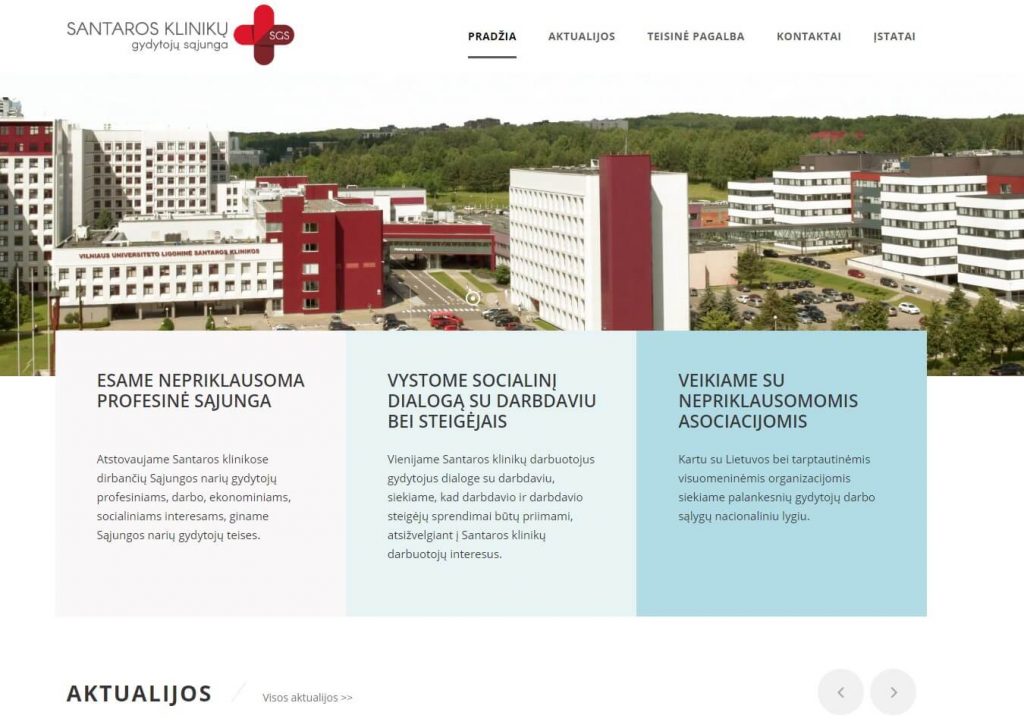 Santarosgydytojai.lt – sukurta svetainė