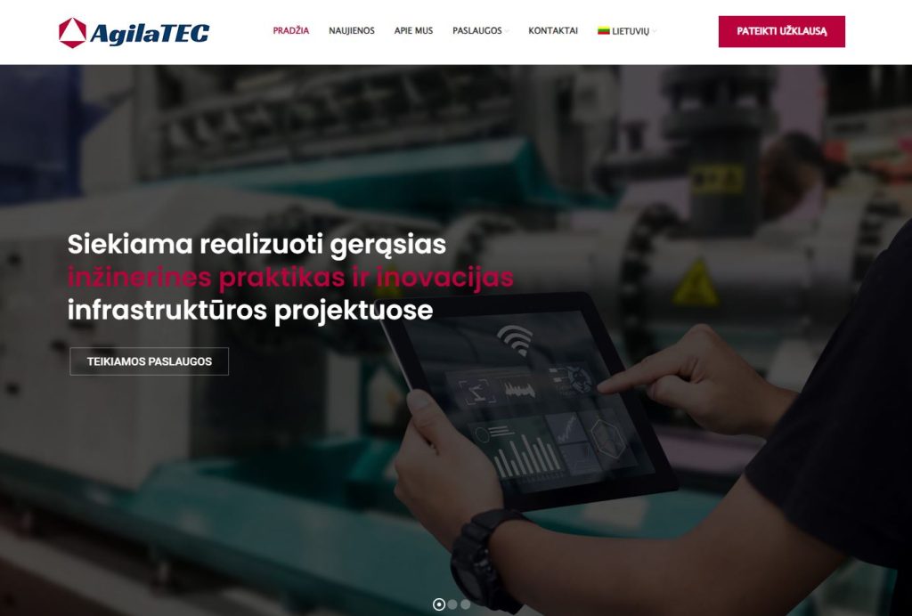 Agila-tec.lt – sukurta svetainė