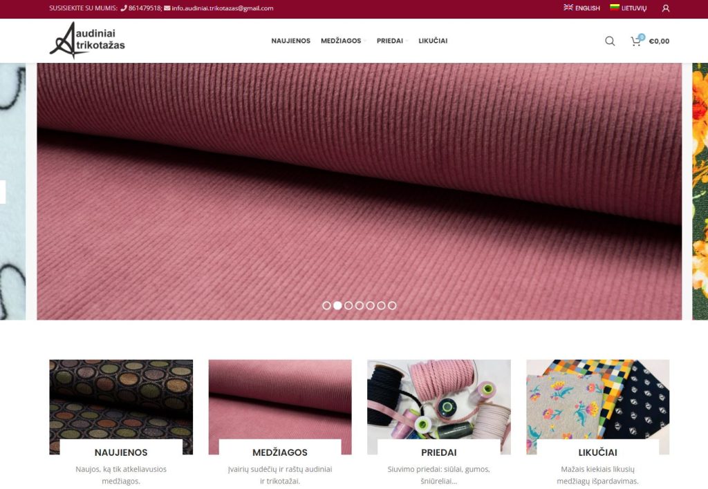 Audiniai-trikotazas.com – sukurta svetainė