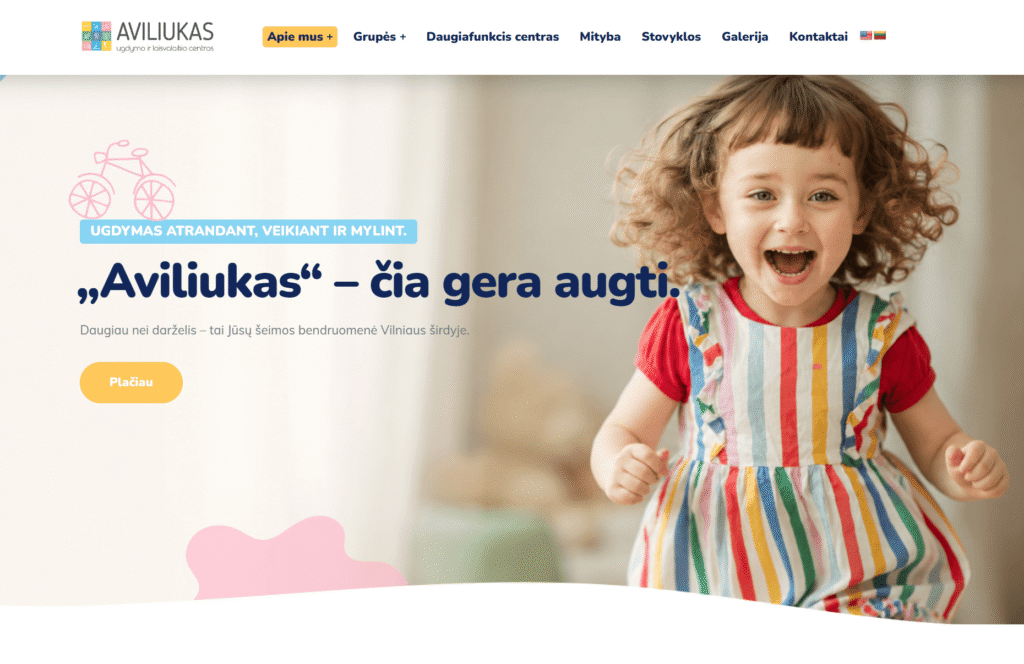 Aviliukas.com – sukurta svetainė