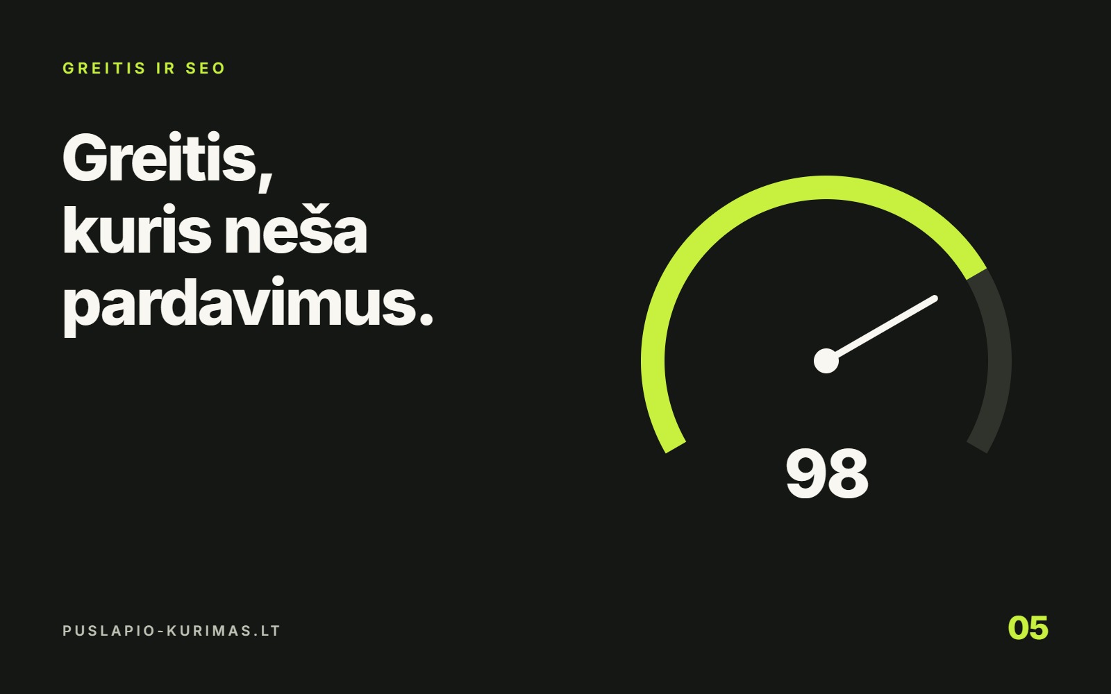 Svetainės greitis ir Core Web Vitals
