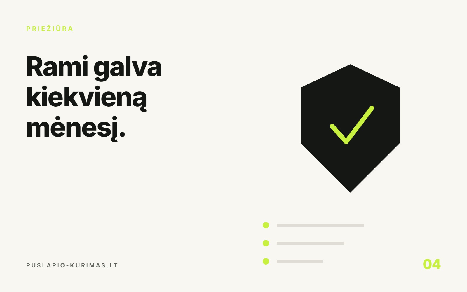 Internetinės svetainės priežiūra